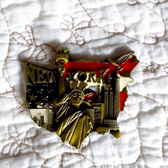 New York /American Flag Fridge magnet OS - Picture 4 of 4